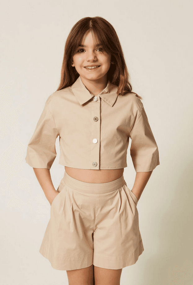 TWINSET completo bambina beige safari - 2