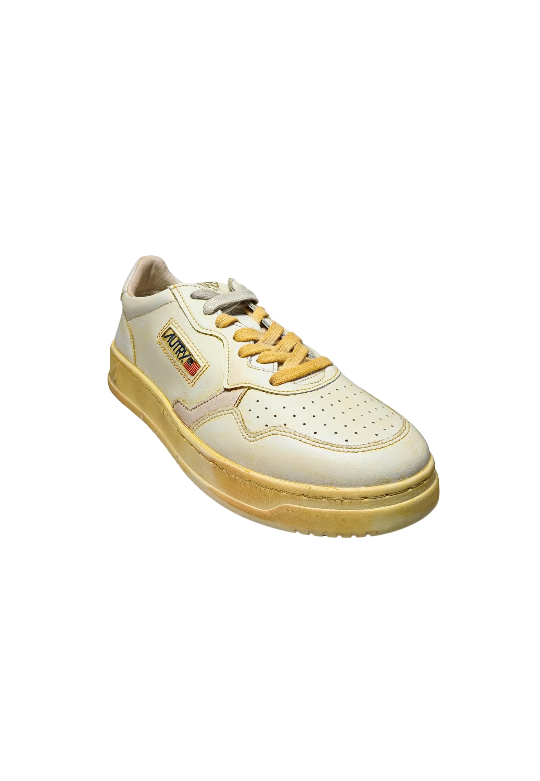 AUTRY AVLW_AB01  Donna Pelle Bianco Sporco - 4