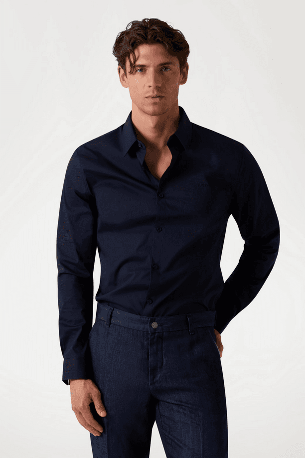 GUESS camicia uomo blu scuro - 2