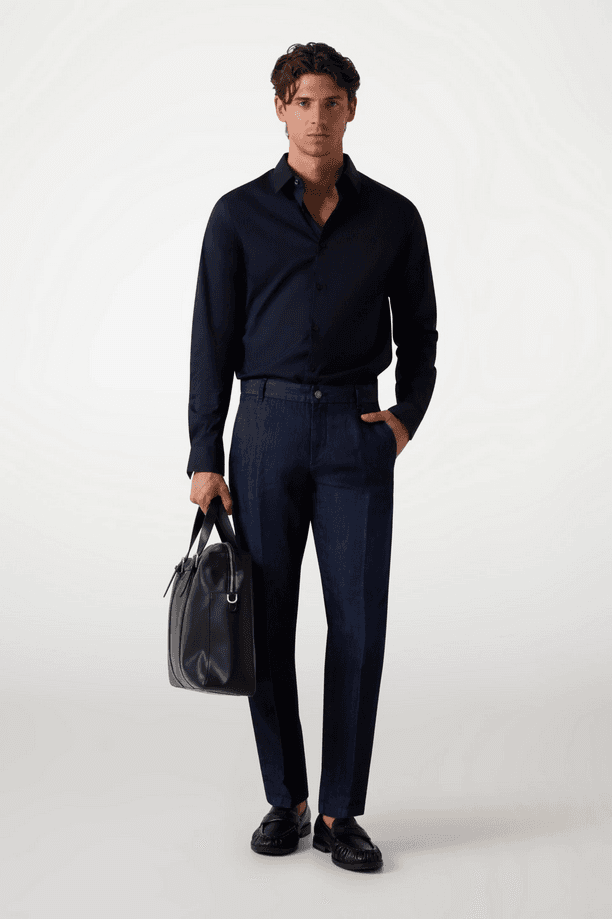 GUESS camicia uomo blu scuro - 4