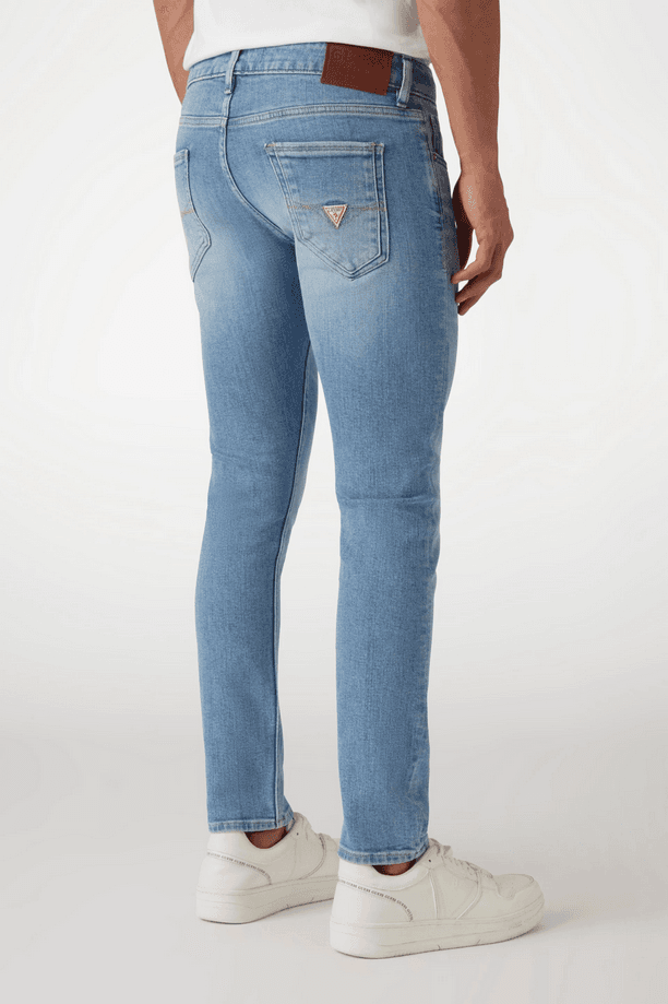 GUESS jeans skinny uomo blu chiaro - 3