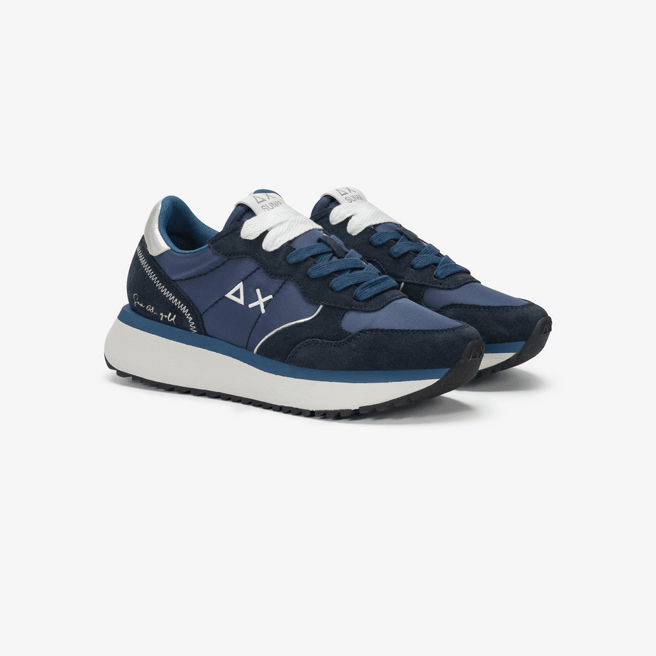 SUN68 scarpe big ally gold donna navy blue - 2