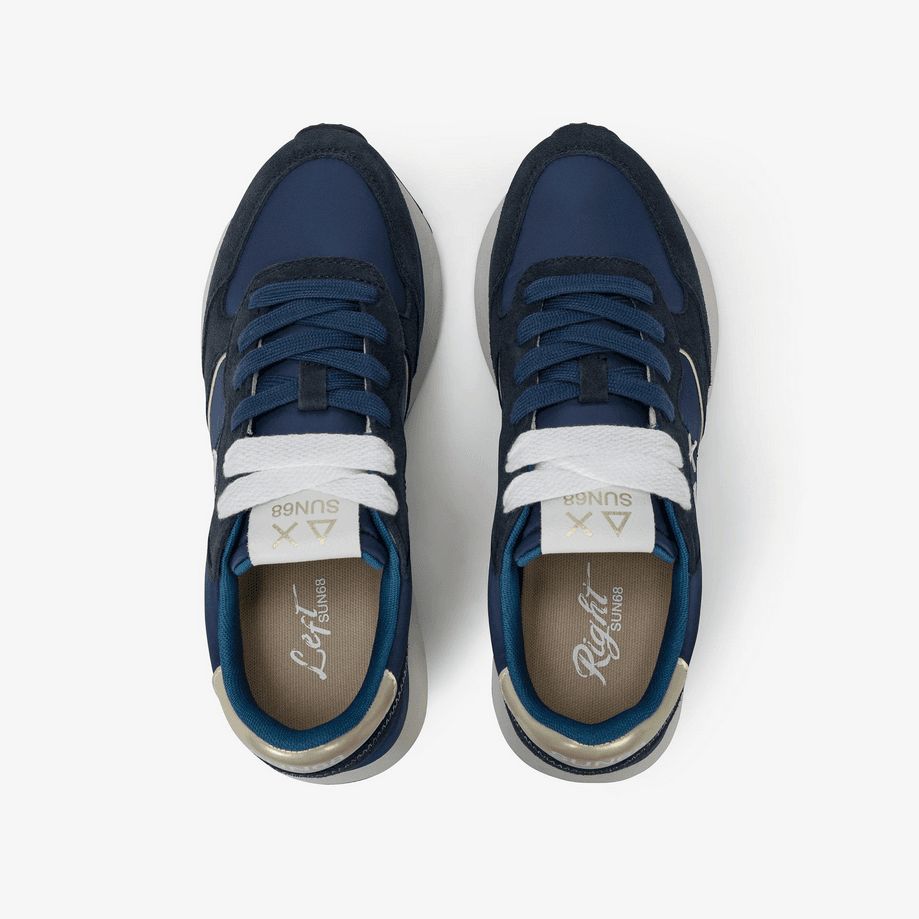 SUN68 scarpe big ally gold donna navy blue - 4