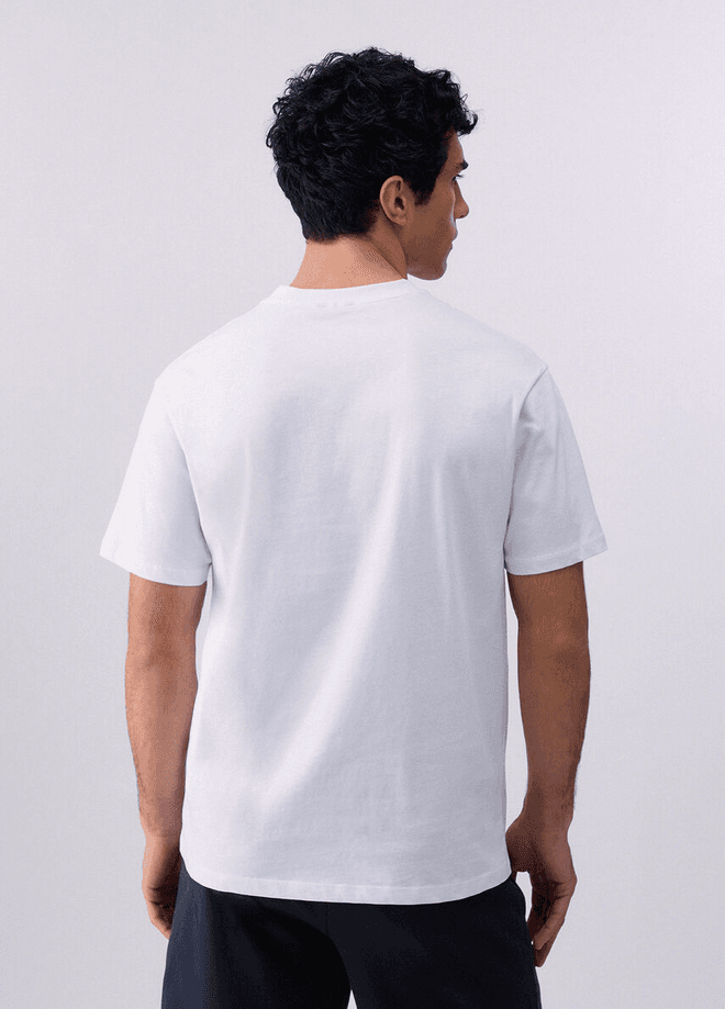 LIU JO t-shirt con logo ricamato uomo bianco - 3