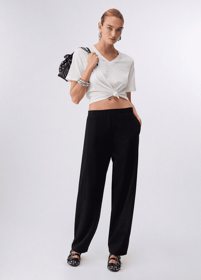 LIU JO t-shirt con strass donna bianco - 4