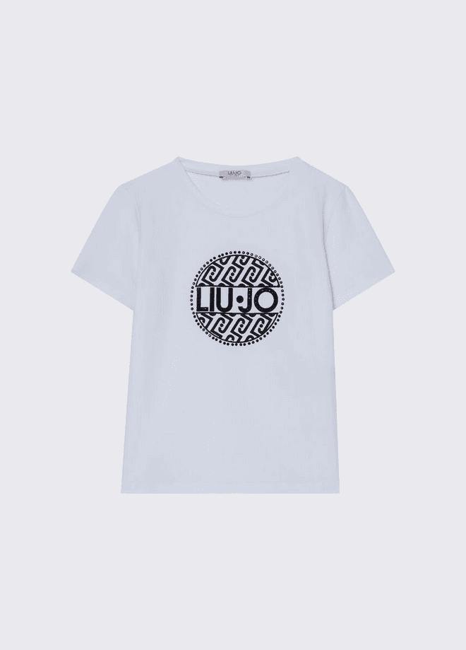LIU JO KIDS set t-shirt e shopper bambina bianco - 6