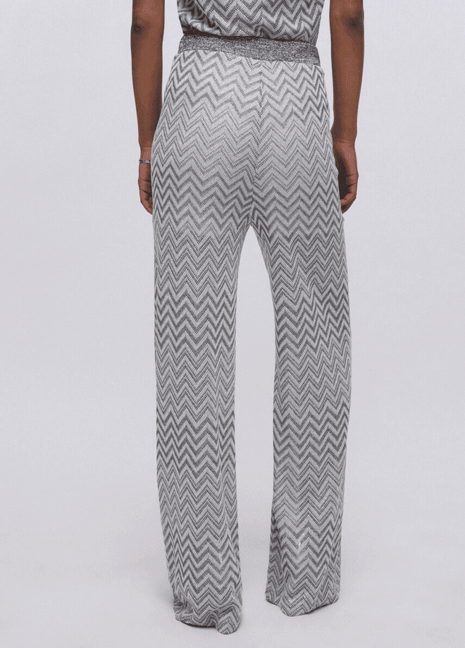 LIU JO pantalone in maglia donna nero-grigio - 3