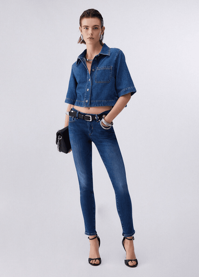 LIU JO jeans skinny donna denim blu - 4