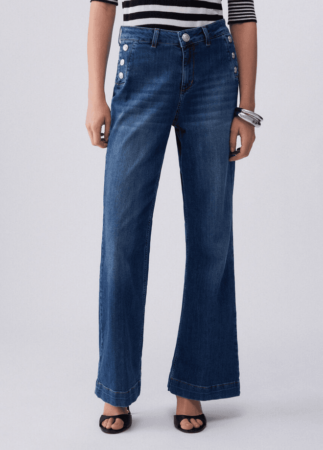 LIU JO jeans vita alta donna denim blu - 2