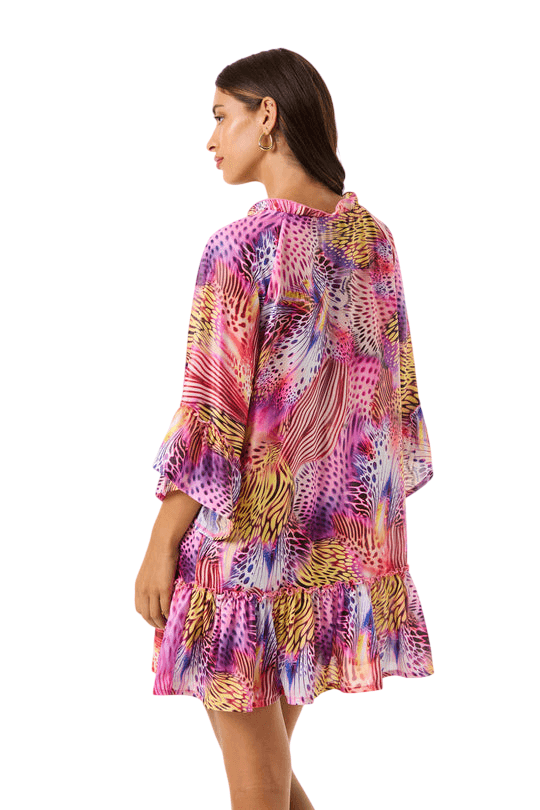4GIVENESS abito donna pink butterfly - 2