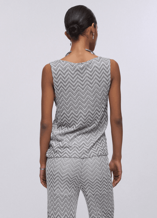 LIU JO top in maglia donna nero-grigio - 3