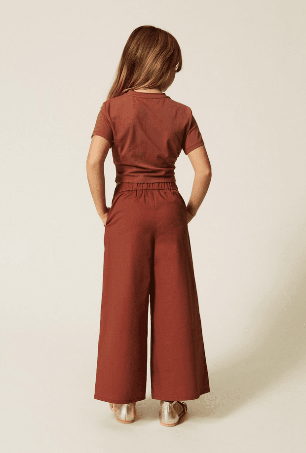 TWINSET pantalone ampio bambina dark root - 4