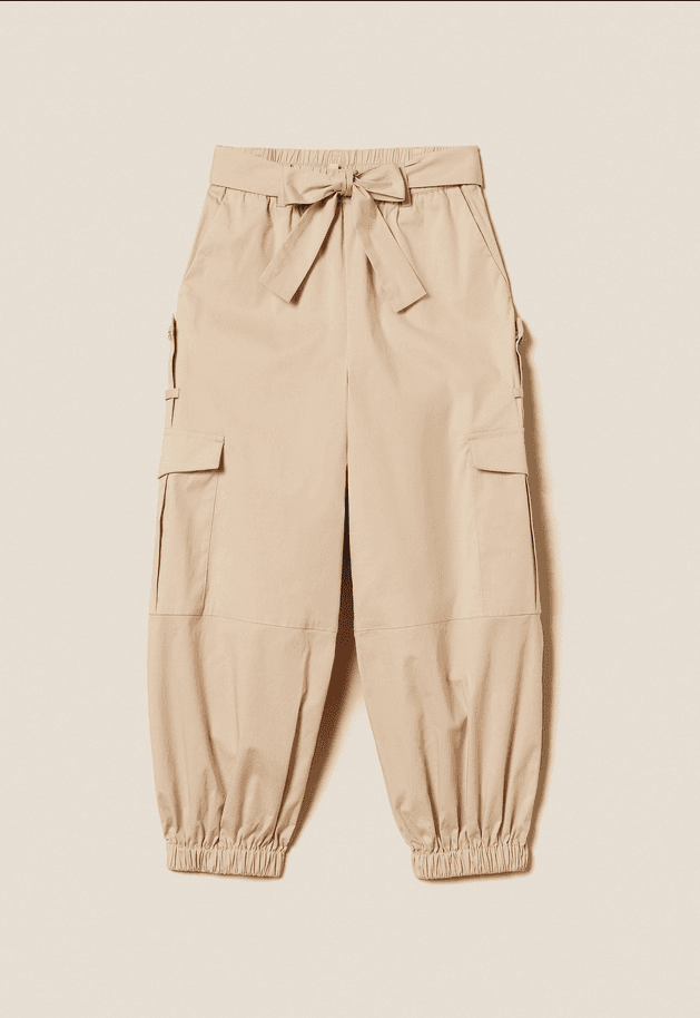 TWINSET pantalone cargo bambina safari
