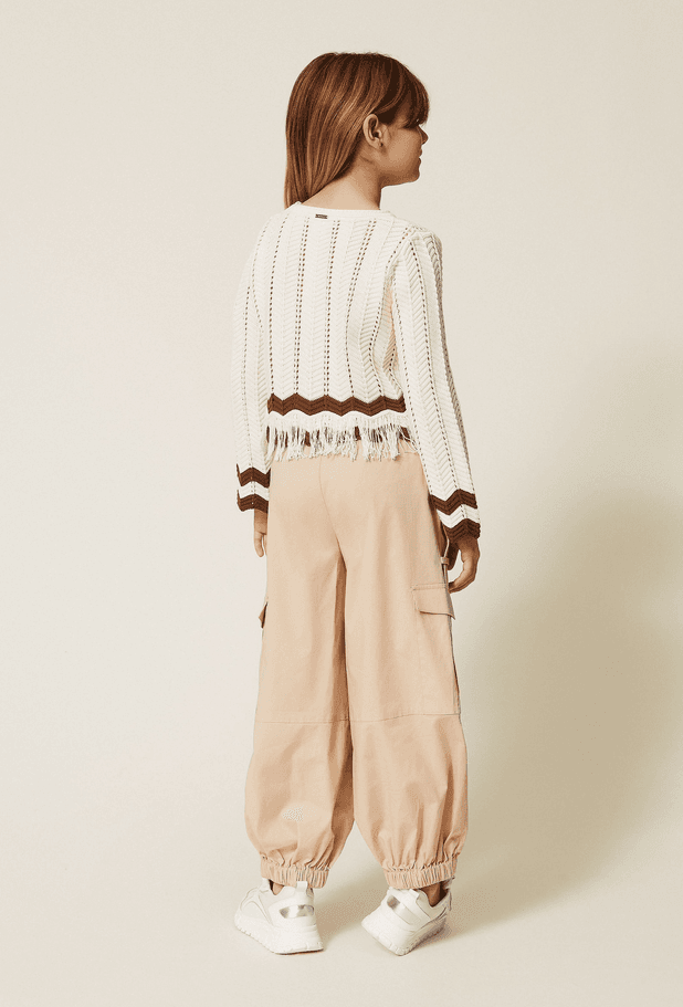 TWINSET pantalone cargo bambina safari - 4