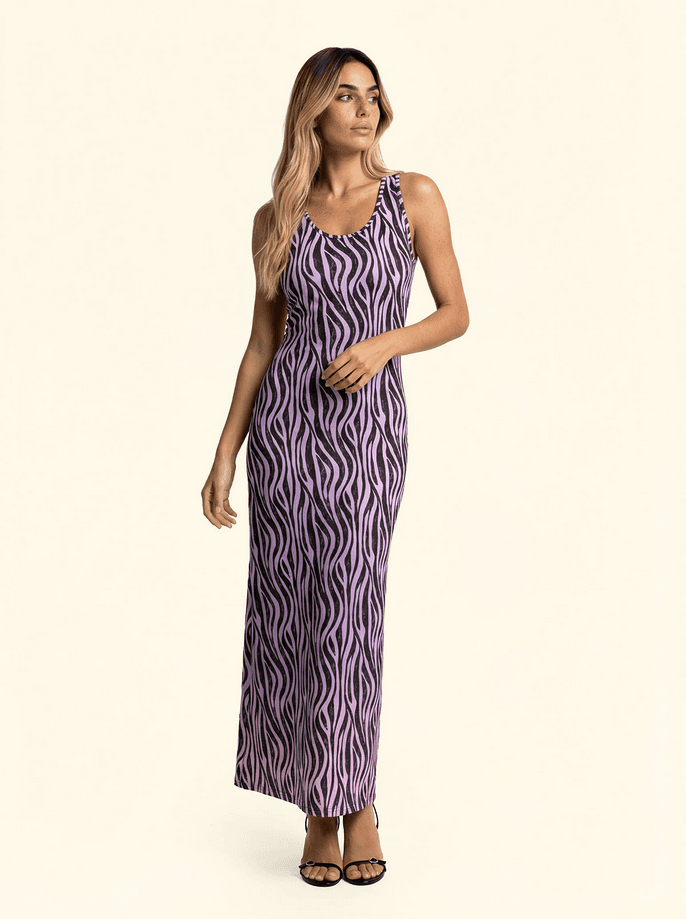 EFFEK vestito lungo donna fantasia - 2