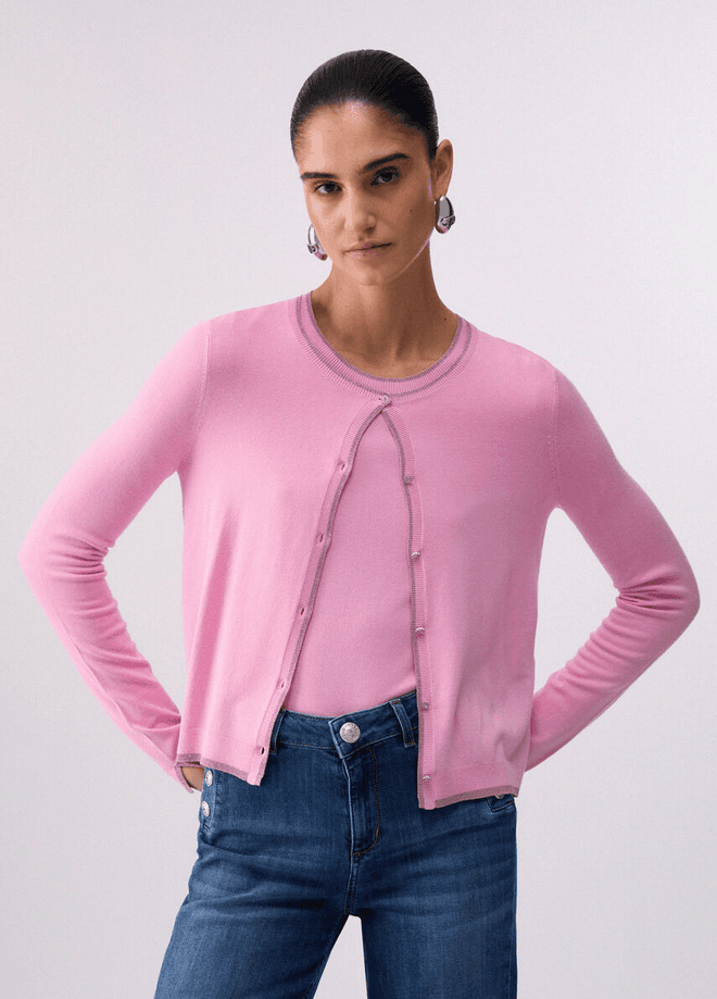 LIU JO cardigan donna pesca - 2