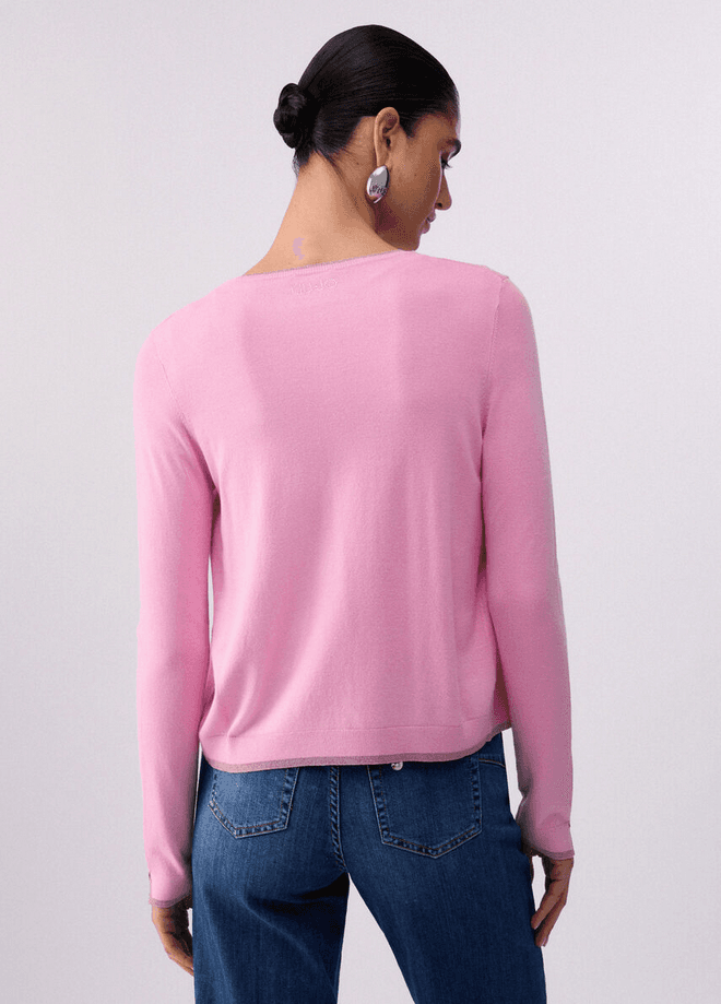 LIU JO cardigan donna pesca - 3