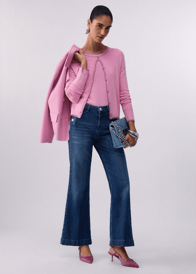 LIU JO cardigan donna pesca - 4