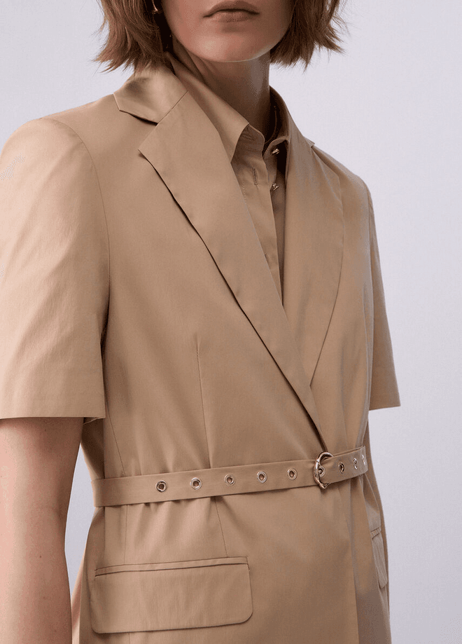 LIU JO giacca con cintura donna cappuccino light - 3
