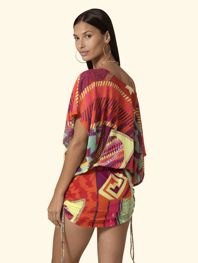 EFFEK vestito corto donna fantasia - 3