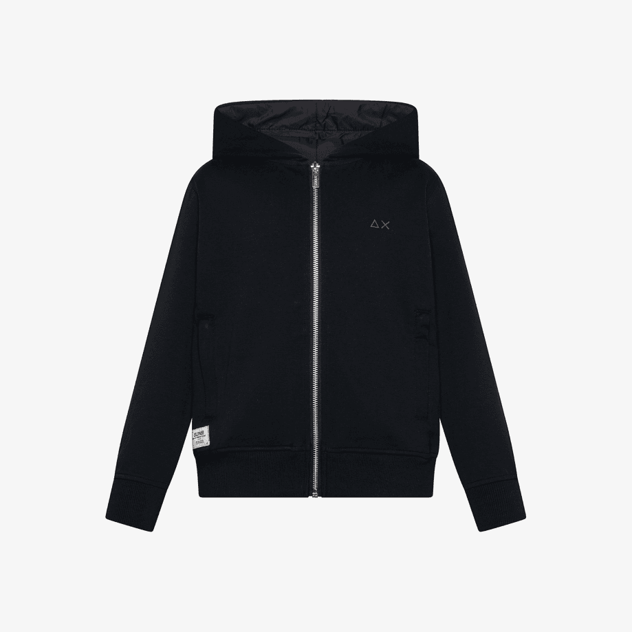 SUN68 felpa con zip bambino nero - 2