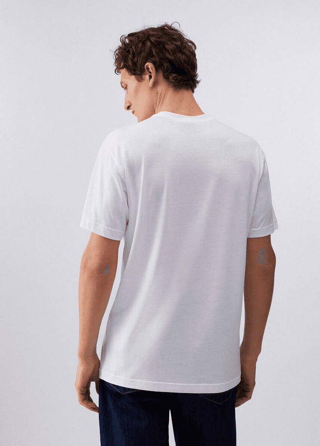 LIU JO t-shirt con logo uomo bianco - 3