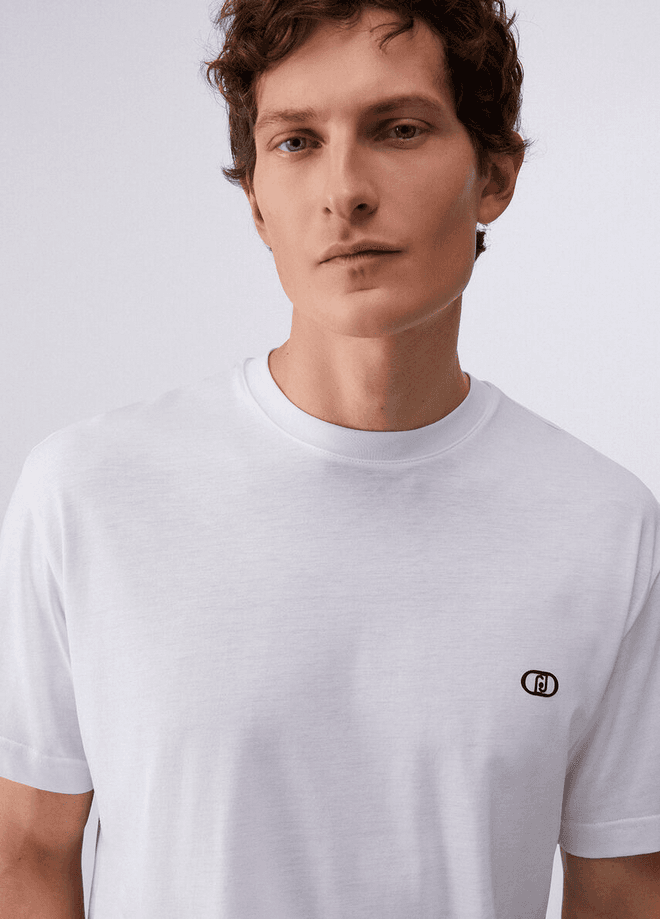 LIU JO t-shirt con logo uomo bianco - 4