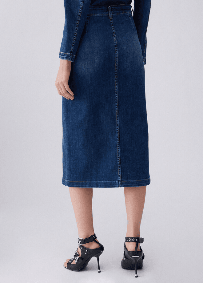 LIU JO gonna in jeans donna denim blue - 3
