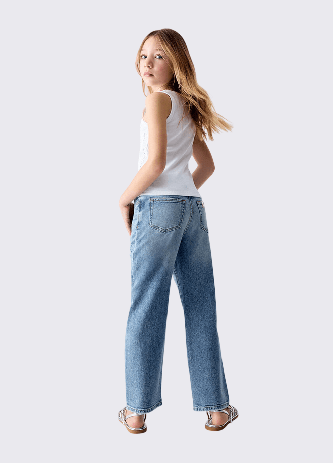 LIU JO KIDS jeans con strappi bambina denim blue - 4