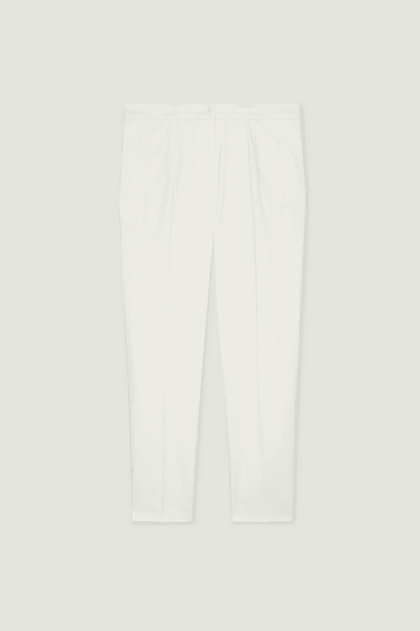 LUISA VIOLA pantalone a sigaretta donna bianco