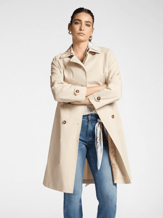 ELENA MIRO trench doppiopetto donna beige - 2