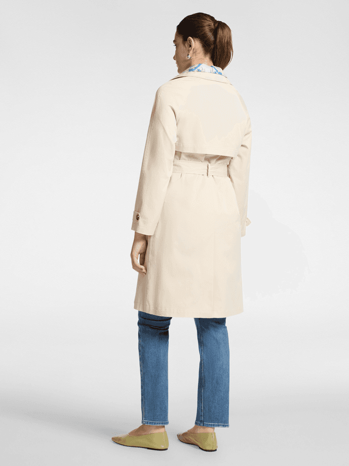 ELENA MIRO trench doppiopetto donna beige - 5