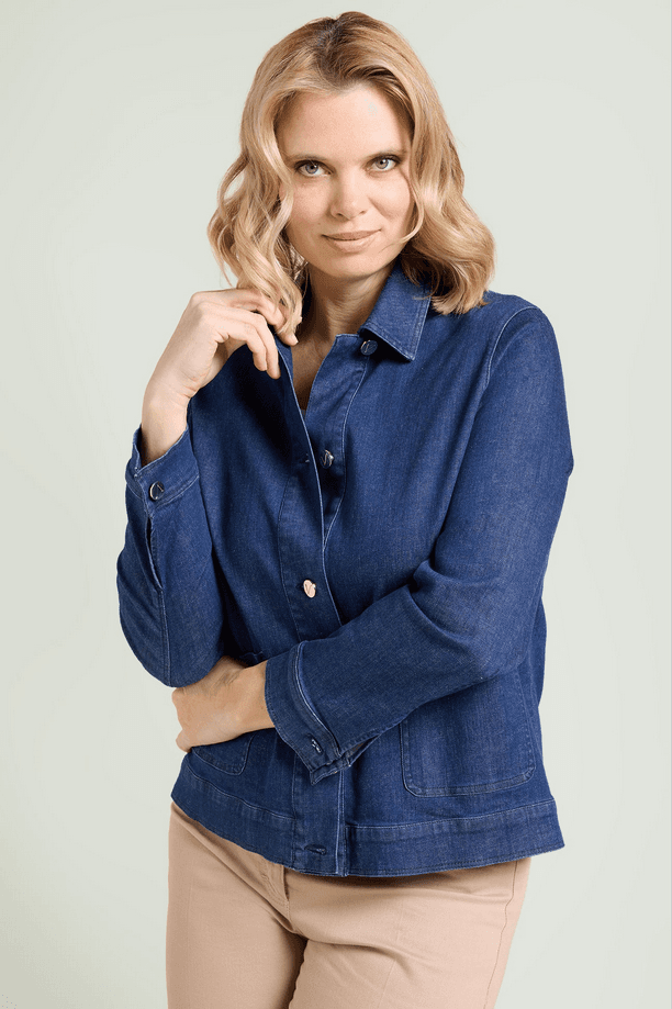 LUISA VIOLA giubbino in denim donna blu - 2