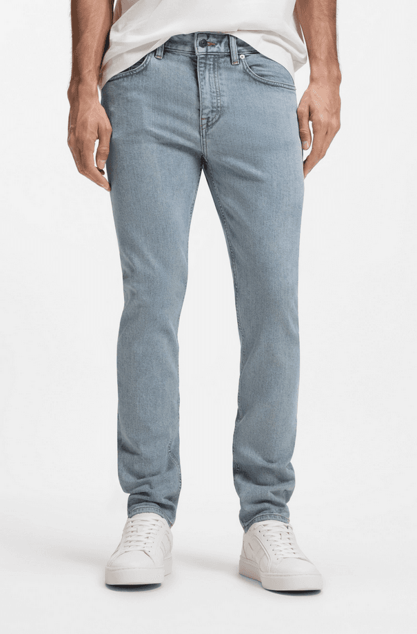 Hugo Boss jeans slim fit uomo blu chiaro - 2