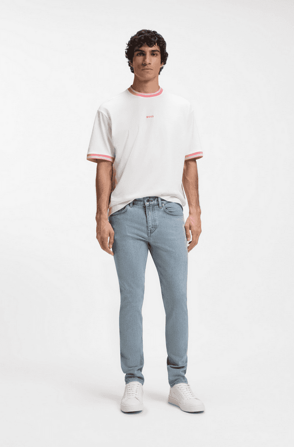 Hugo Boss jeans slim fit uomo blu chiaro - 3