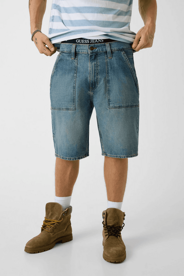 GUESS shorts uomo blu chiaro - 2