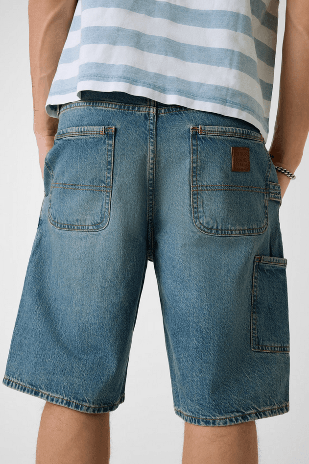 GUESS shorts uomo blu chiaro - 4