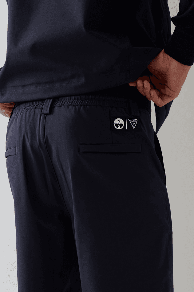 GUESS shorts in nylon uomo blue - 4