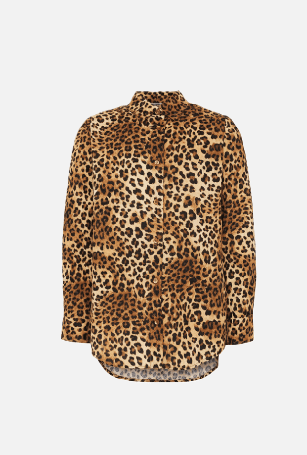 SAINT BARTH camicia mini brigitte bambina leopardata