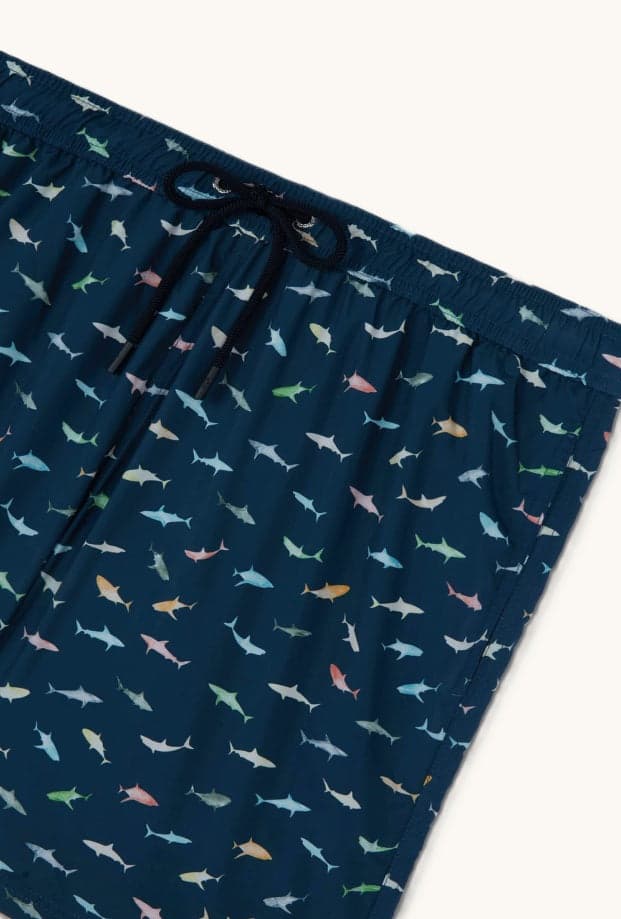 Paul&amp;Shark costume con squali colorati uomo blu - 2