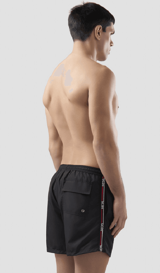 GCDS costume da bagno uomo nero - 2