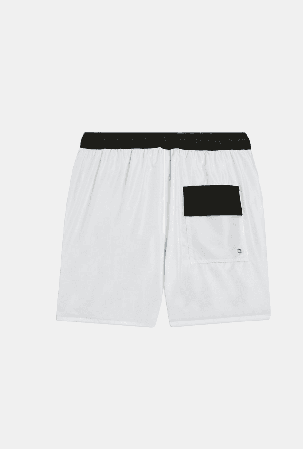 GCDS costume da bagno bicolore uomo nero-bianco - 2