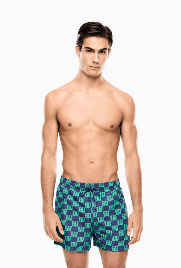 EA7 costume da bagno con stampa uomo multicolor - 2