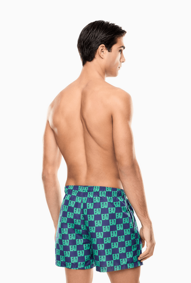 EA7 costume da bagno con stampa uomo multicolor - 3