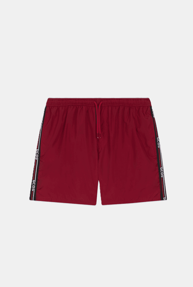GCDS costume da bagno uomo rosso
