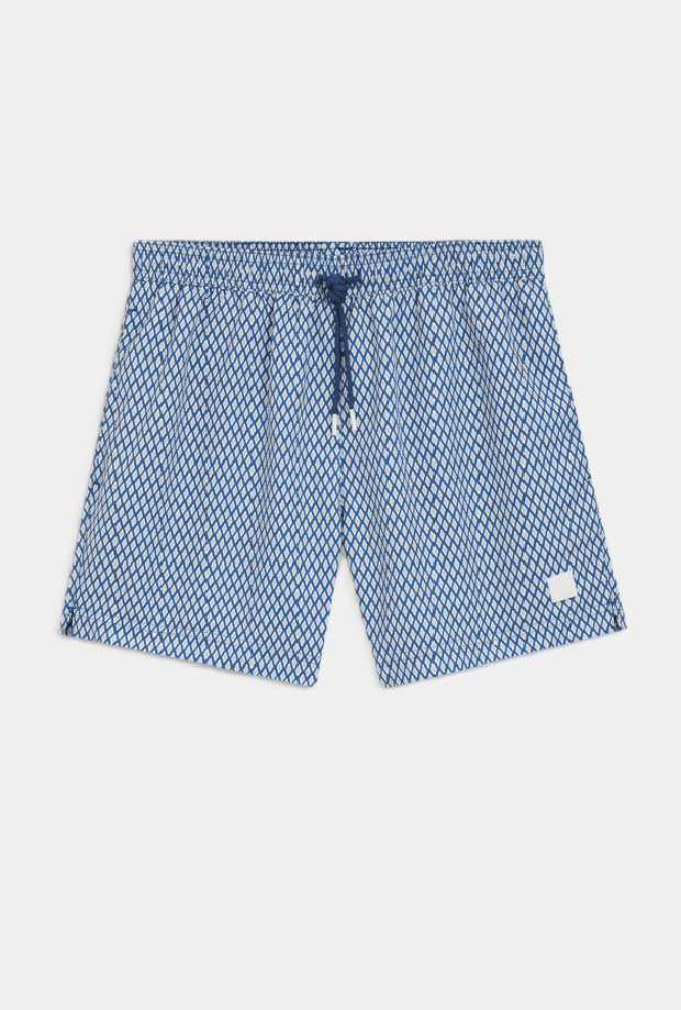 Hugo Boss costume da bagno con microstampa uomo blue