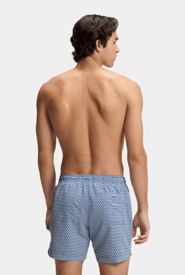 Hugo Boss costume da bagno con microstampa uomo blue - 3