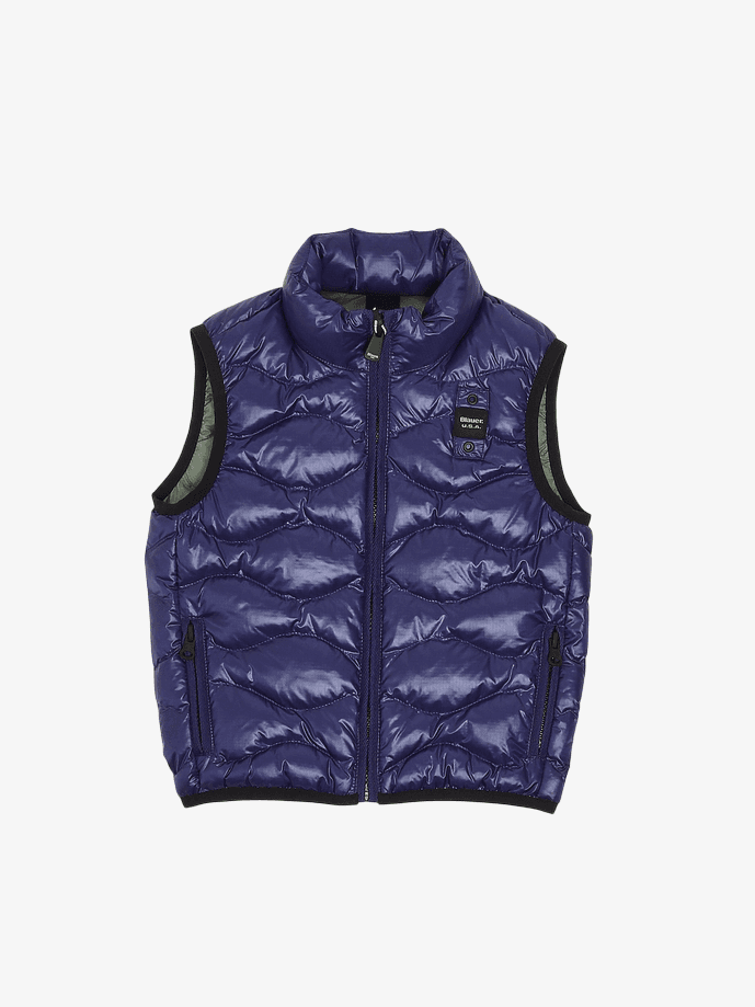 Blauer gilet bambino blue