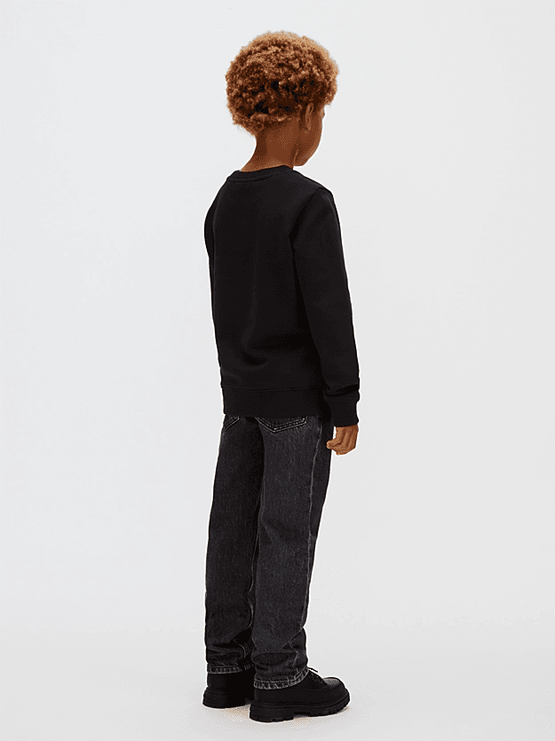CALVIN KLEIN KIDS felpa con logo bambino nero - 4