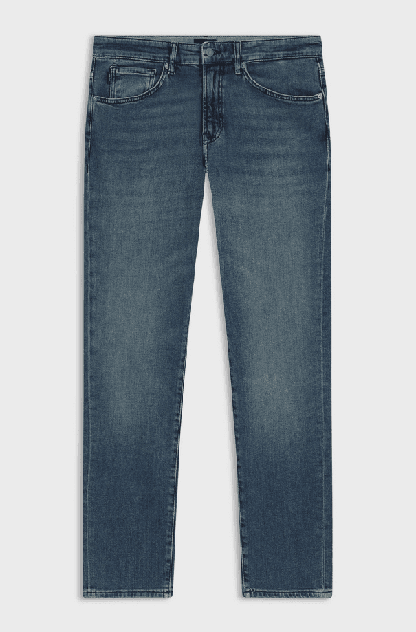 Hugo Boss jeans regular fit uomo blu medio